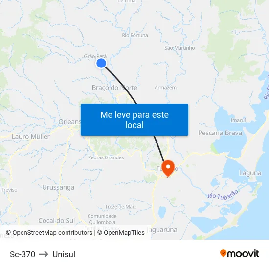 Sc-370 to Unisul map