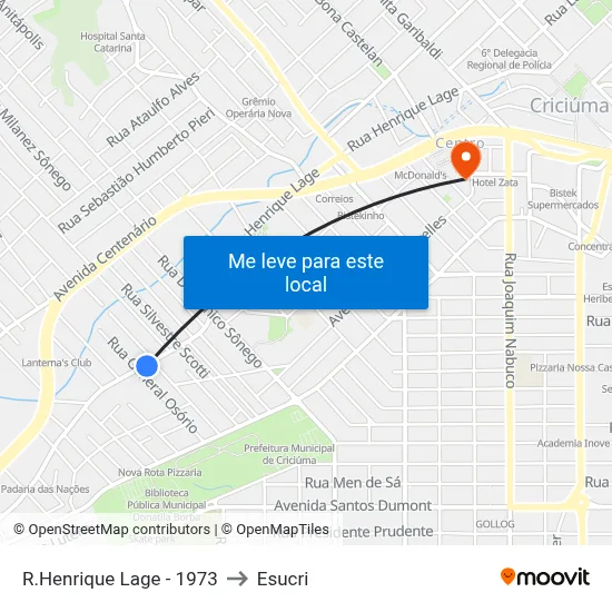 R.Henrique Lage - 1973 to Esucri map
