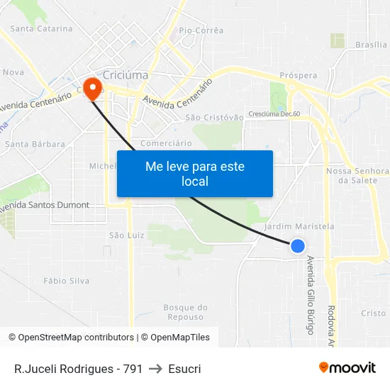 R.Juceli Rodrigues - 791 to Esucri map