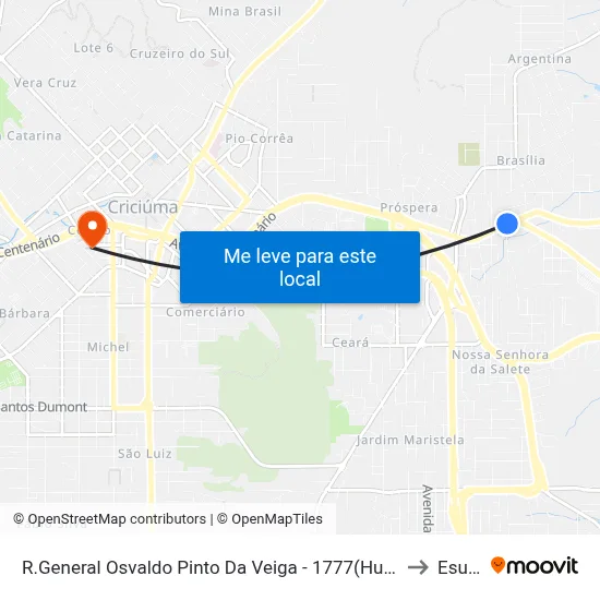 R.General Osvaldo Pinto Da Veiga - 1777(Hulha Cap) to Esucri map