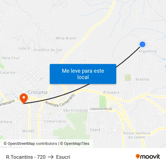 R.Tocantins - 720 to Esucri map