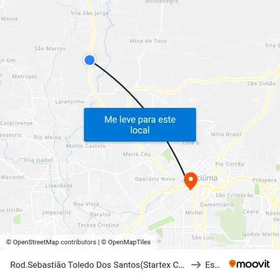 Rod.Sebastião Toledo Dos Santos(Startex Confecções) to Esucri map