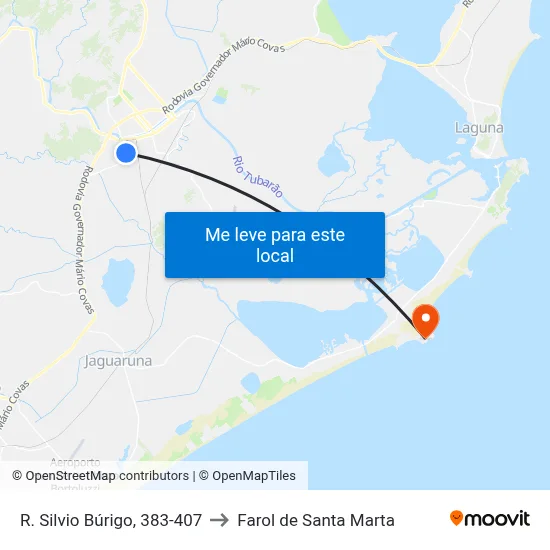 R. Silvio Búrigo, 383-407 to Farol de Santa Marta map