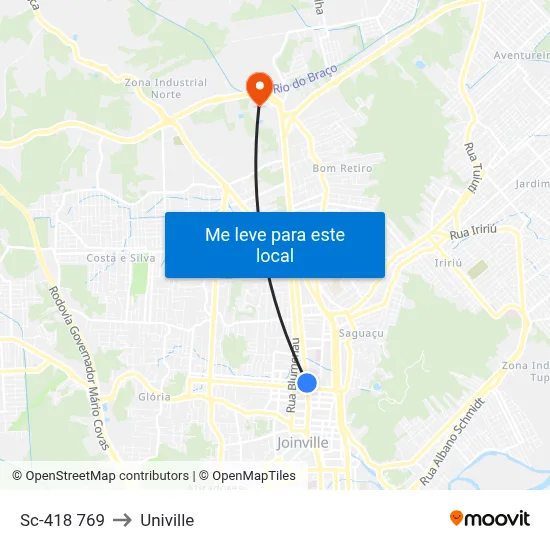 Sc-418 769 to Univille map