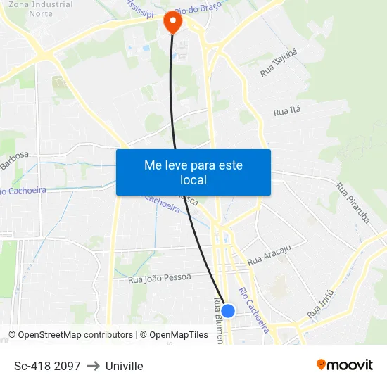 Sc-418 2097 to Univille map