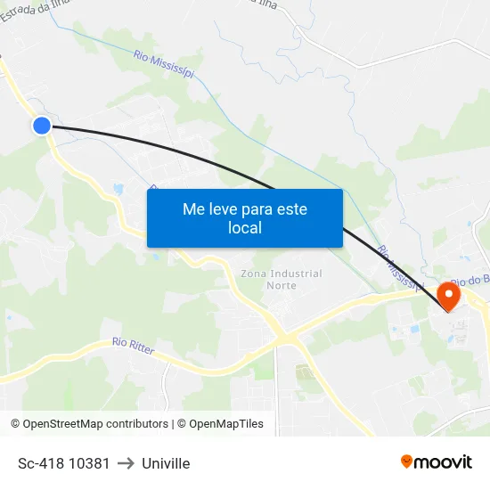 Sc-418 10381 to Univille map