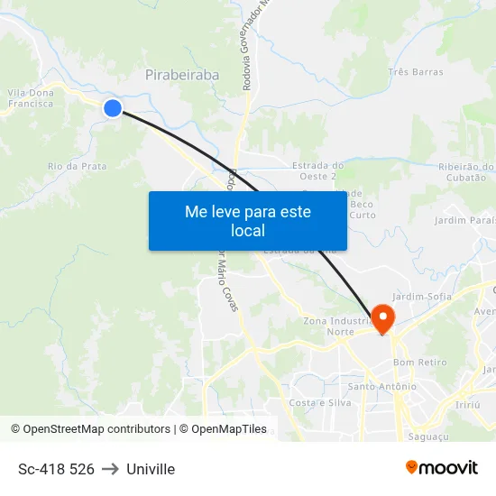 Sc-418 526 to Univille map