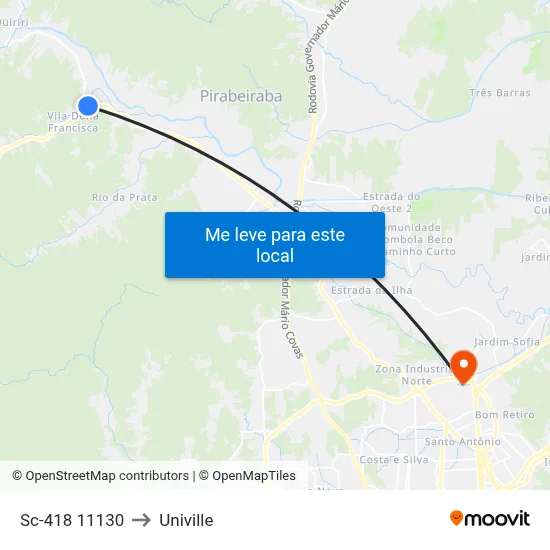 Sc-418 11130 to Univille map