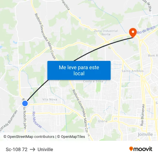 Sc-108 72 to Univille map