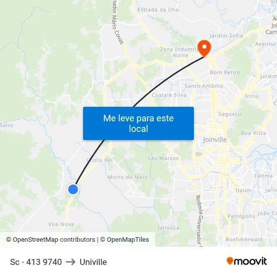 Sc - 413 9740 to Univille map