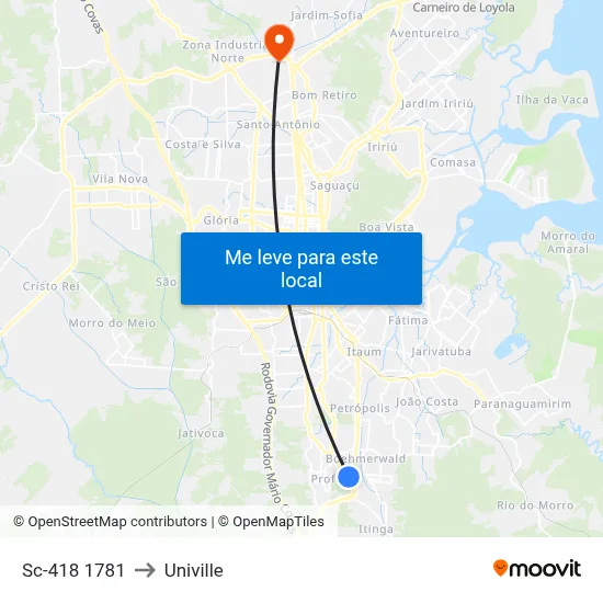 Sc-418 1781 to Univille map