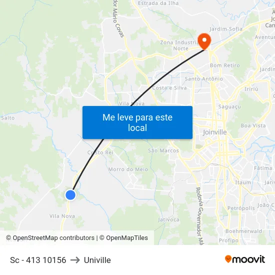 Sc - 413 10156 to Univille map