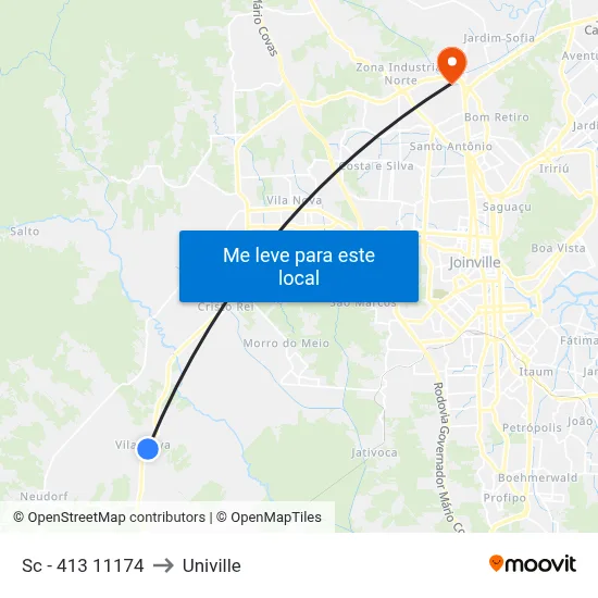 Sc - 413 11174 to Univille map