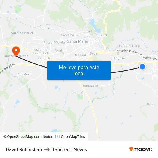 David Rubinstein to Tancredo Neves map