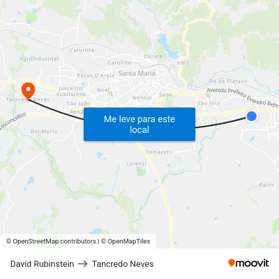 David Rubinstein to Tancredo Neves map