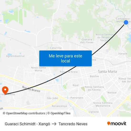 Guaraci Schimidt - Xangô to Tancredo Neves map