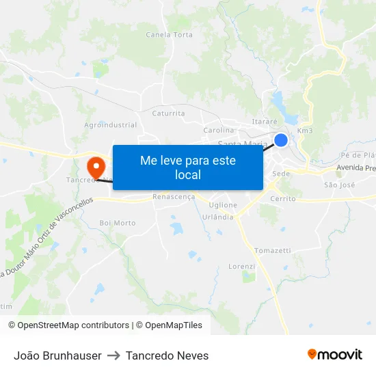 João Brunhauser to Tancredo Neves map