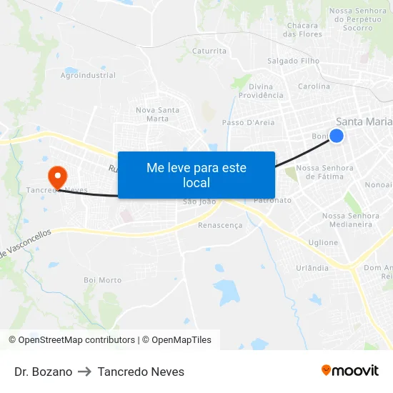 Dr. Bozano to Tancredo Neves map