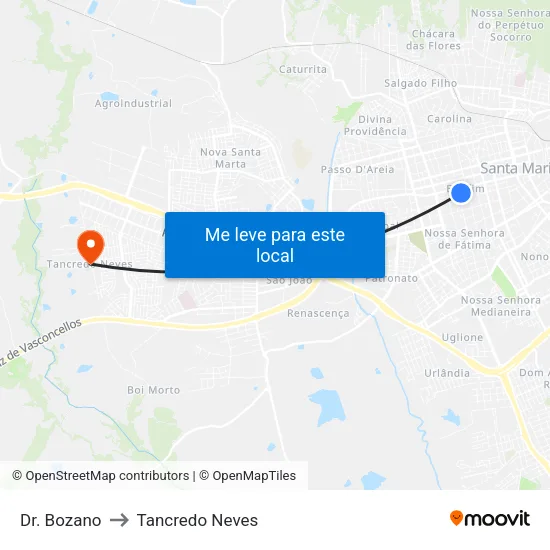 Dr. Bozano to Tancredo Neves map