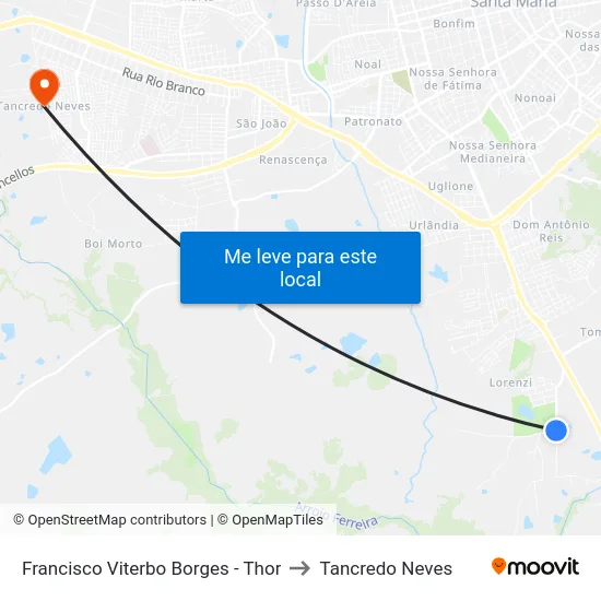 Francisco Viterbo Borges - Thor to Tancredo Neves map
