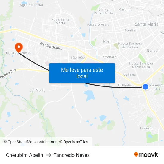 Cherubim Abelin to Tancredo Neves map