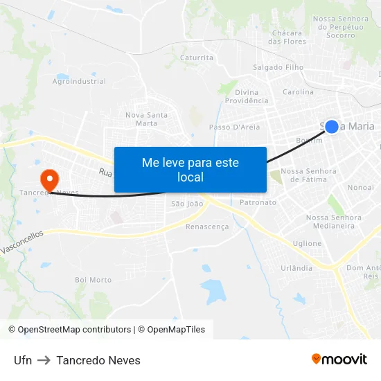 Ufn to Tancredo Neves map