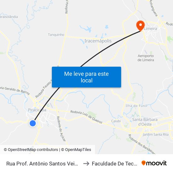 Rua Prof. Antônio Santos Veiga, 269 - Área Verde, Oposto Nº 269 to Faculdade De Tecnologia Da Unicamp - Ft map