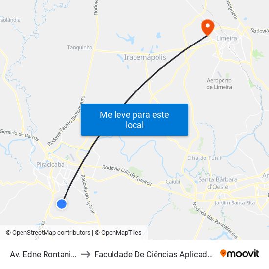 Av. Edne Rontani Bassete to Faculdade De Ciências Aplicadas Da Unicamp map