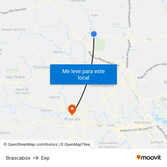 Brascabos to Eep map