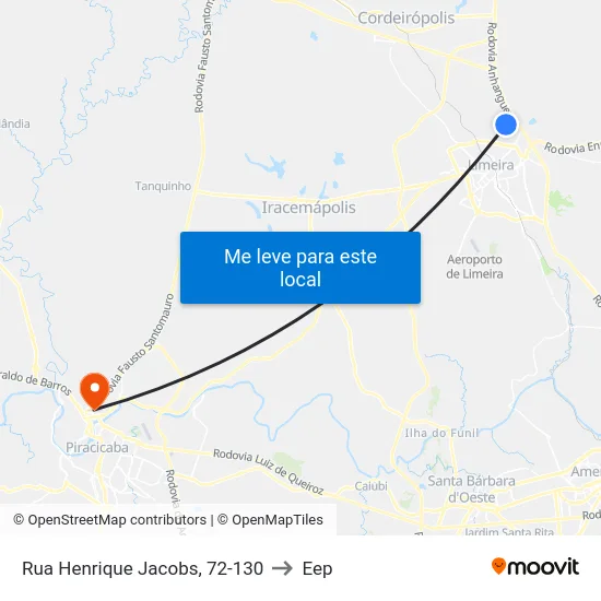Rua Henrique Jacobs, 72-130 to Eep map