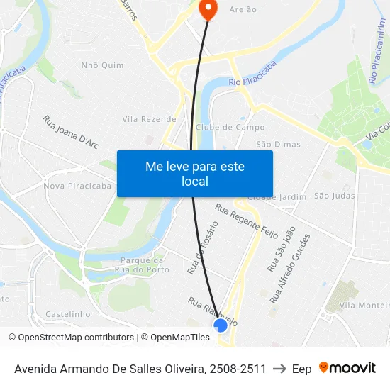 Avenida Armando De Salles Oliveira, 2508-2511 to Eep map