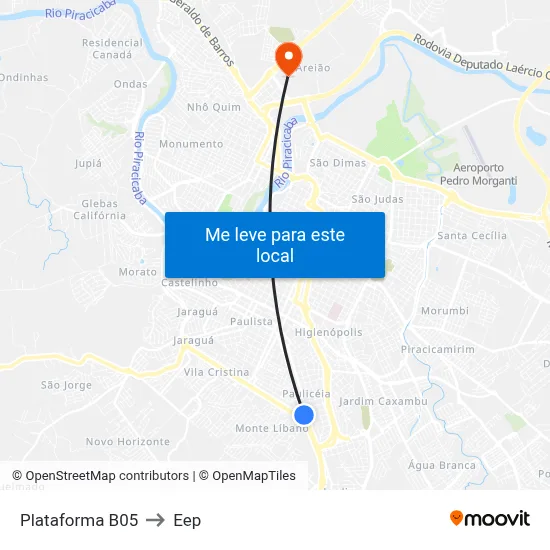 Plataforma B05 to Eep map