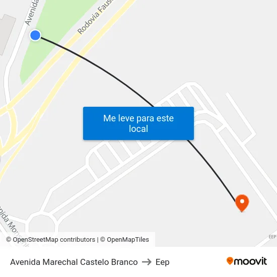 Avenida Marechal Castelo Branco to Eep map