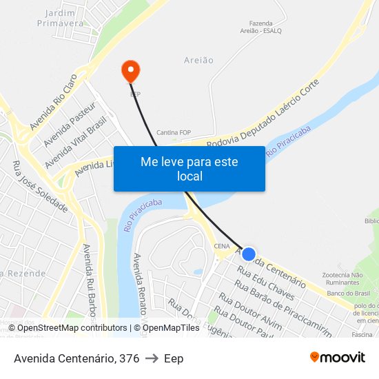 Avenida Centenário, 376 to Eep map