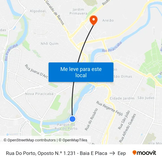 Rua Do Porto, Oposto N.º 1.231 - Baia E Placa to Eep map