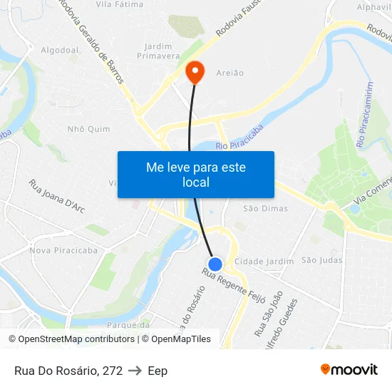 Rua Do Rosário, 272 to Eep map