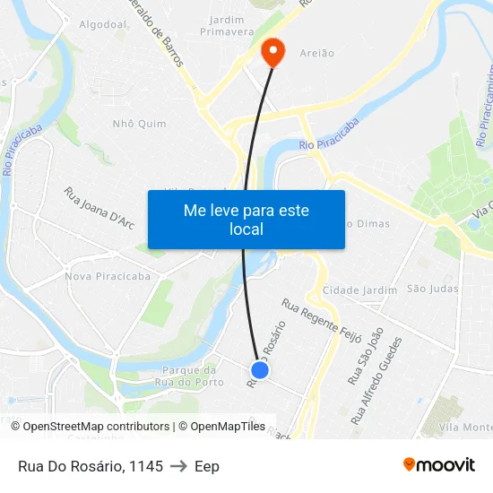 Rua Do Rosário, 1145 to Eep map