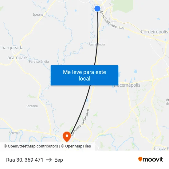 Rua 30, 369-471 to Eep map