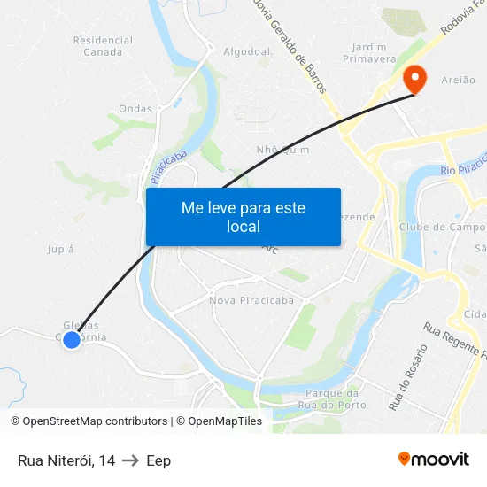 Rua Niterói, 14 to Eep map