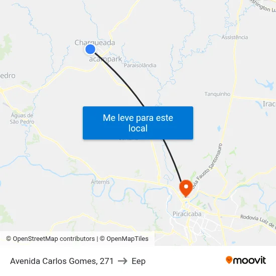 Avenida Carlos Gomes, 271 to Eep map