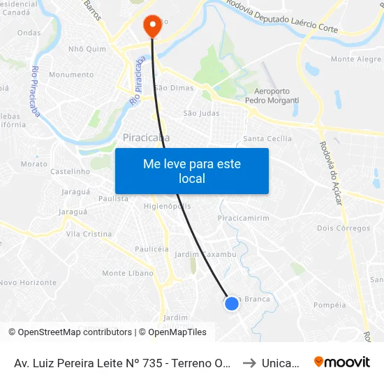 Av. Luiz Pereira Leite Nº 735 - Terreno Opo. Atacadão Monte Be to Unicamp Fop map
