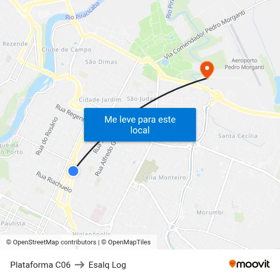 Plataforma C06 to Esalq Log map