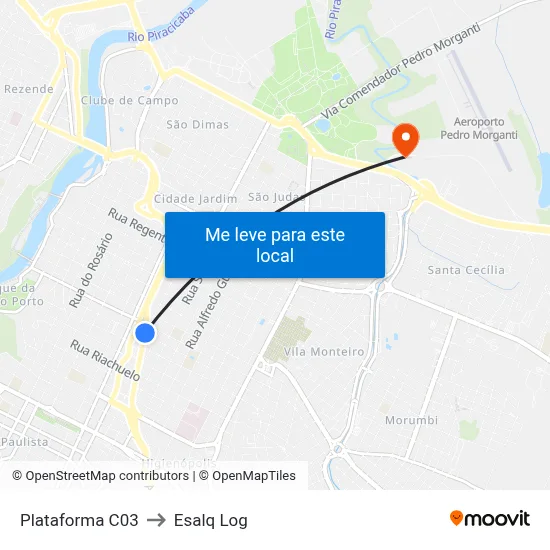 Plataforma C03 to Esalq Log map