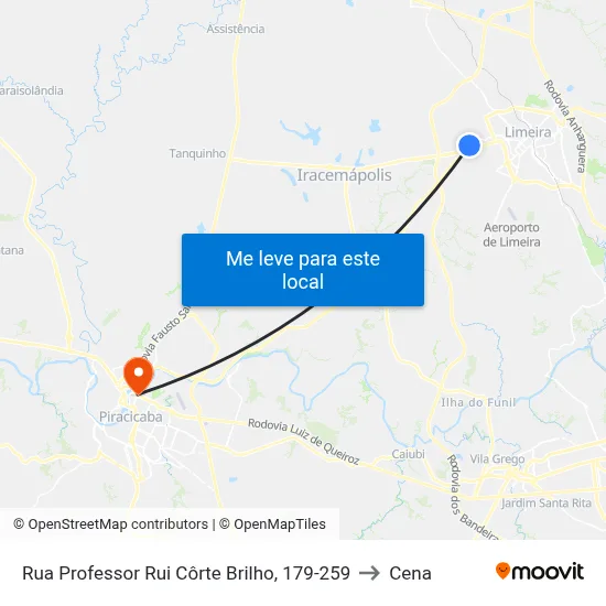 Rua Professor Rui Côrte Brilho, 179-259 to Cena map