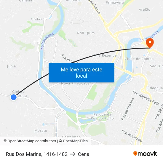 Rua Dos Marins, 1416-1482 to Cena map