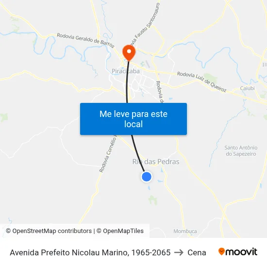 Avenida Prefeito Nicolau Marino, 1965-2065 to Cena map