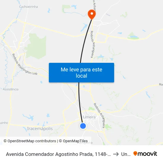 Avenida Comendador Agostinho Prada, 1148-1218 to Unar map
