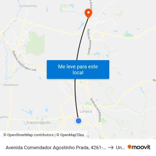 Avenida Comendador Agostinho Prada, 4261-4381 to Unar map