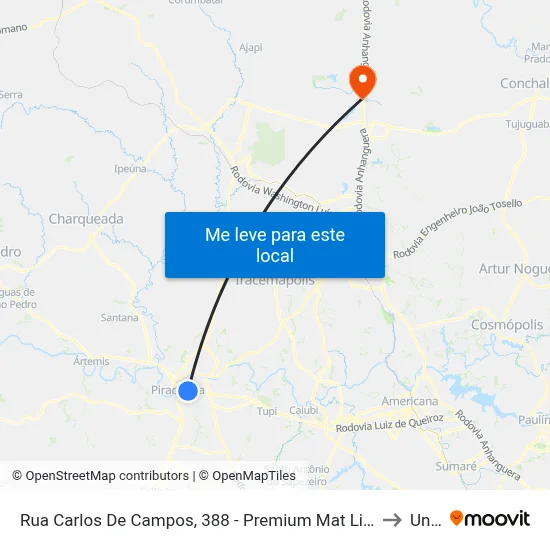 Rua Carlos De Campos, 388 - Premium Mat Limpeza to Unar map