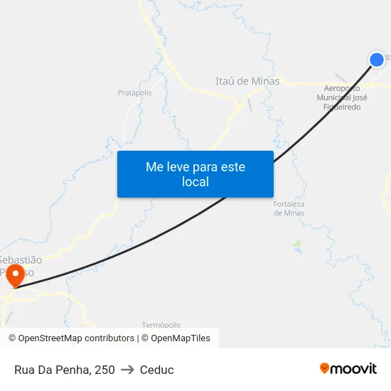 Rua Da Penha, 250 to Ceduc map